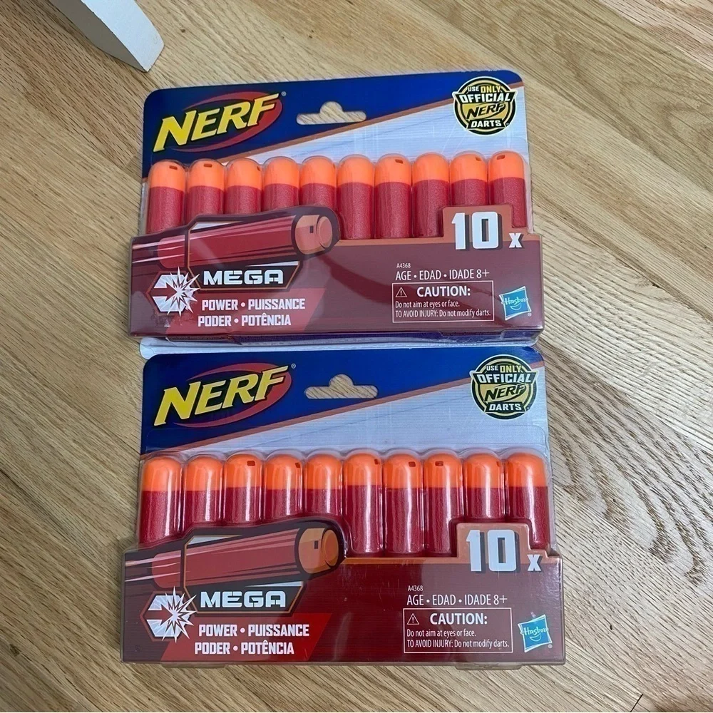 Nerf Mega Bullet Bundle Lot NEW 10X Foam Kids Toy 2 Packs